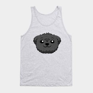 Black puppy cut shih tzu Tank Top